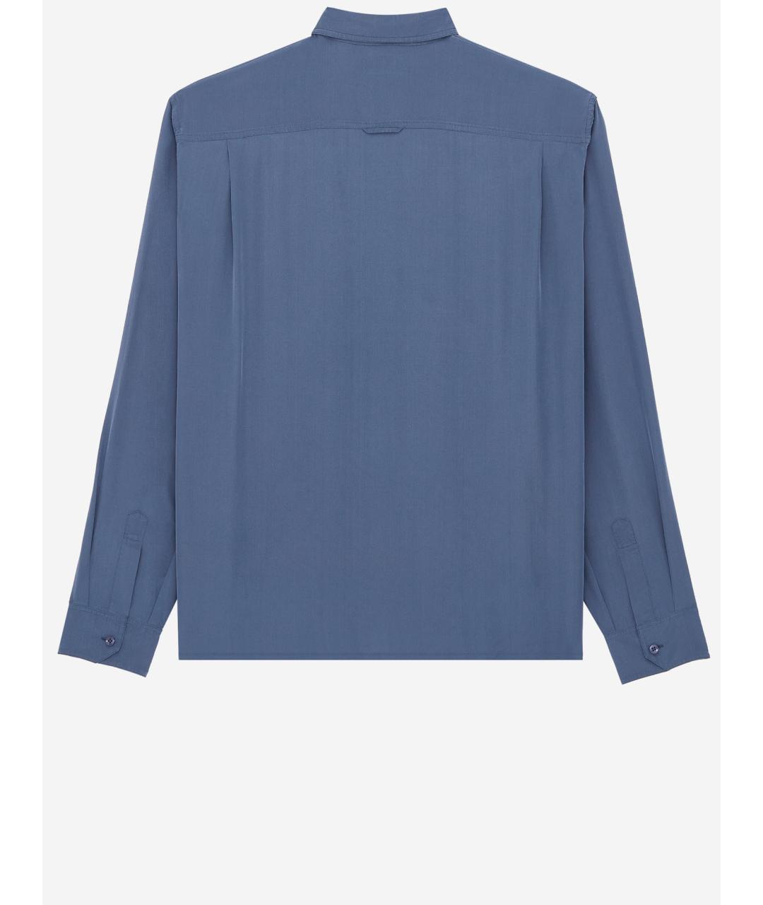 SAINT LAURENT Синяя кэжуал рубашка, фото 2