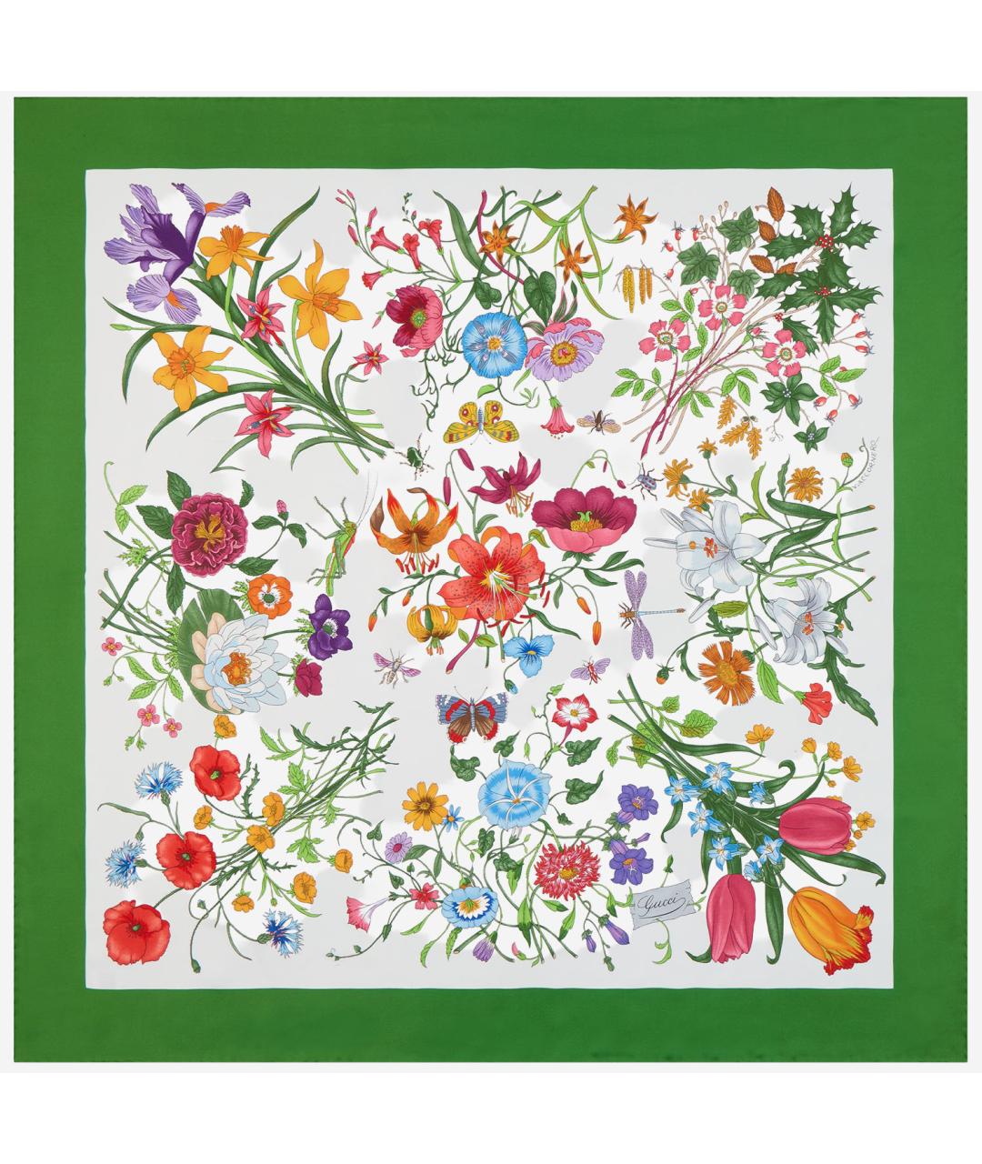 GUCCI Мульти шелковый платок, фото 1