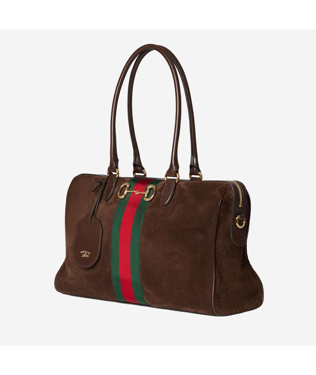 GUCCI Коричневая замшевая сумка через плечо, фото 2