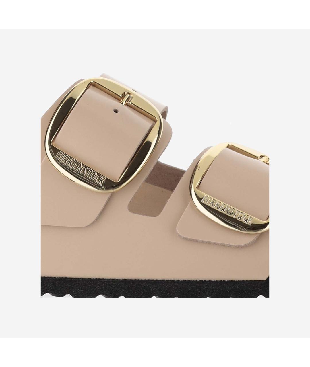 BIRKENSTOCK Бежевые замшевые сандалии, фото 5