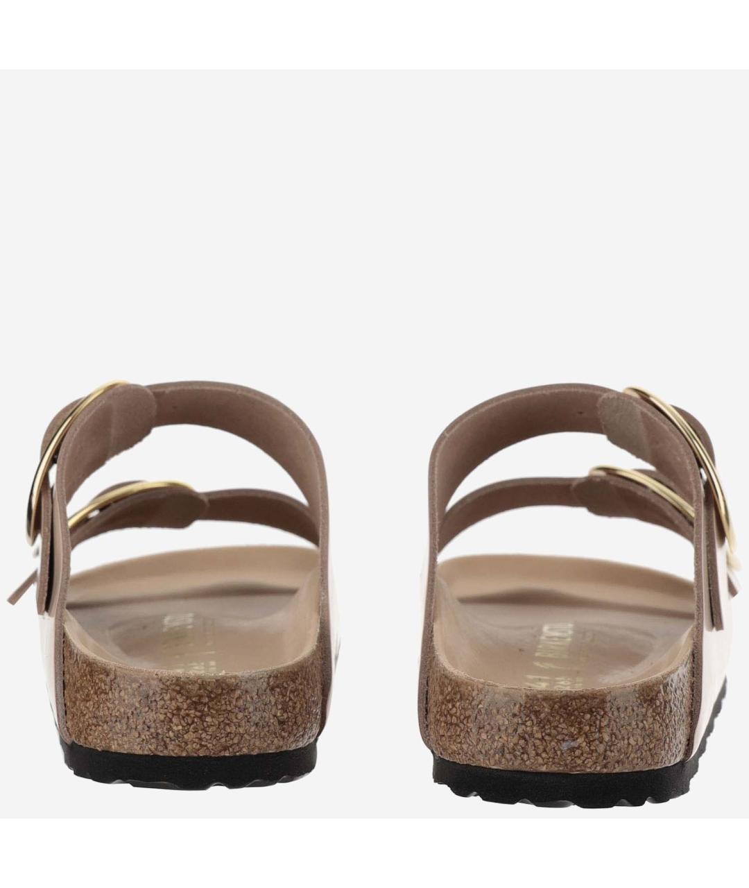 BIRKENSTOCK Бежевые замшевые сандалии, фото 4
