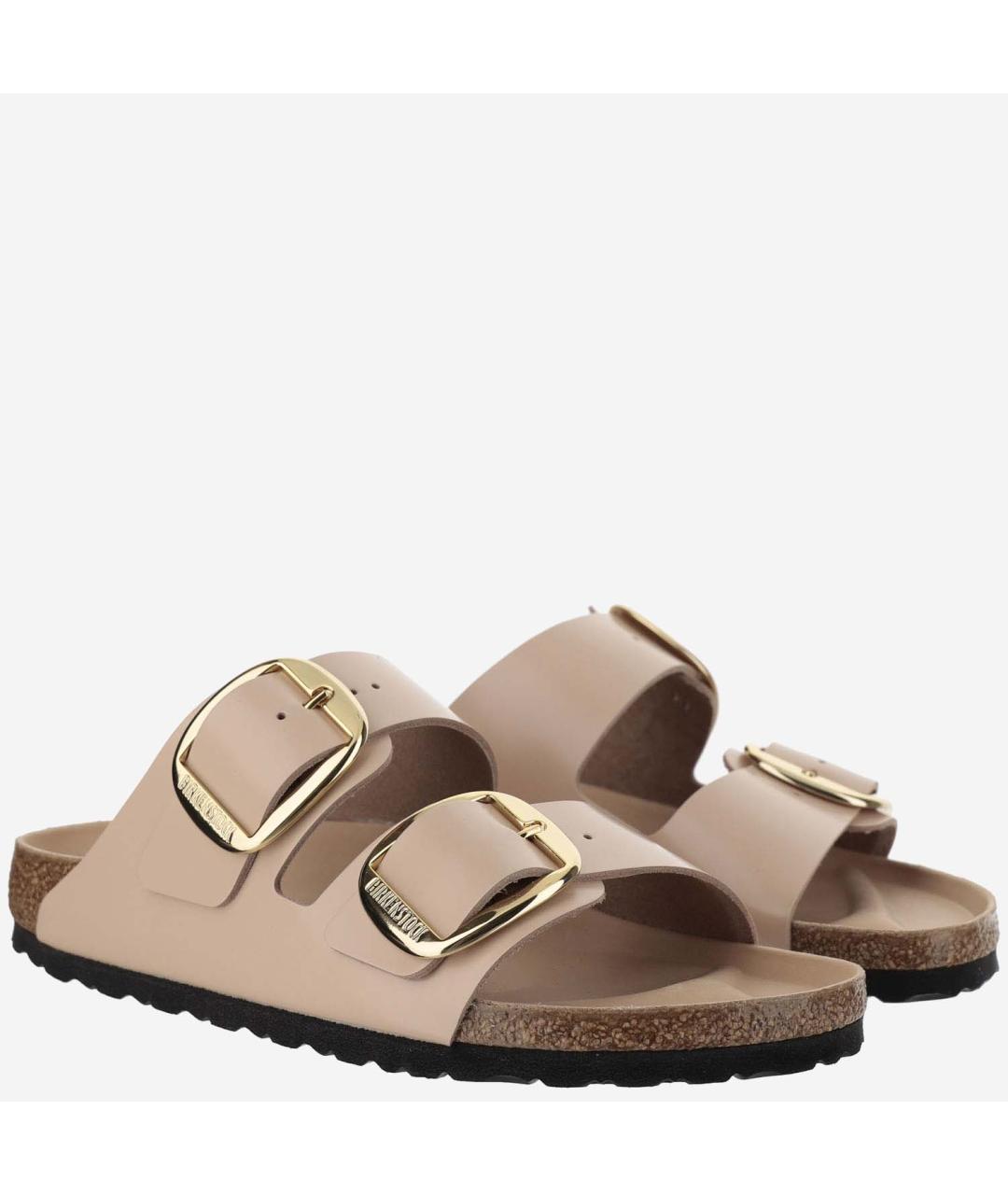 BIRKENSTOCK Бежевые замшевые сандалии, фото 3