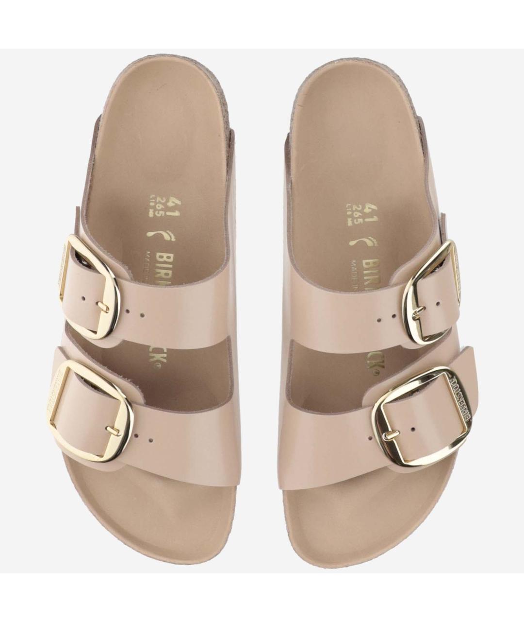 BIRKENSTOCK Бежевые замшевые сандалии, фото 2