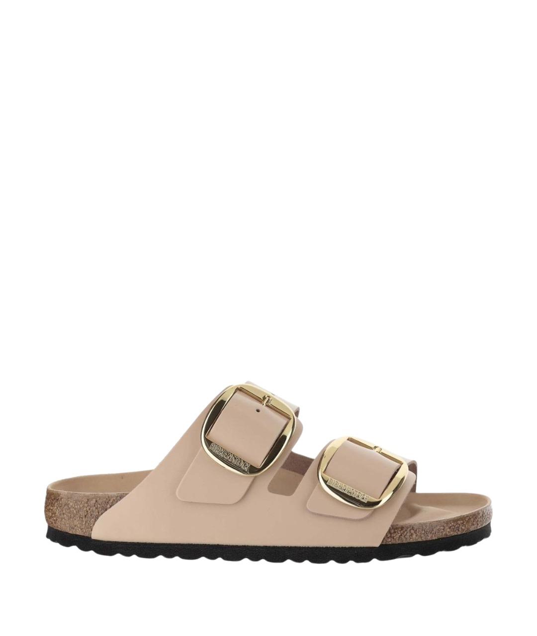BIRKENSTOCK Бежевые замшевые сандалии, фото 1