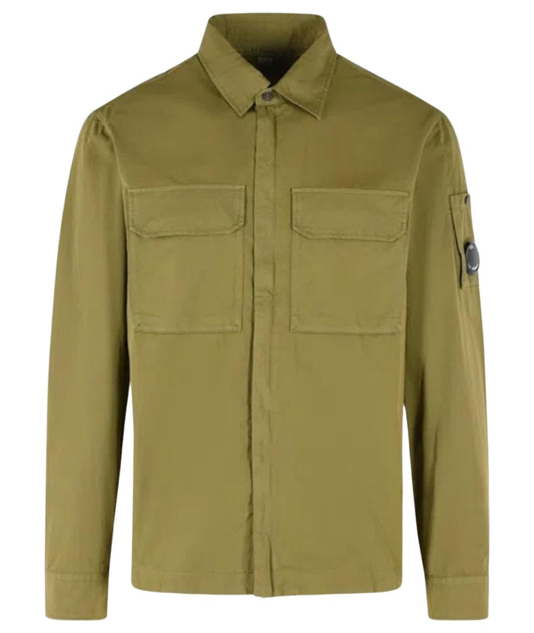 CP COMPANY Зеленая хлопковая кэжуал рубашка, фото 1