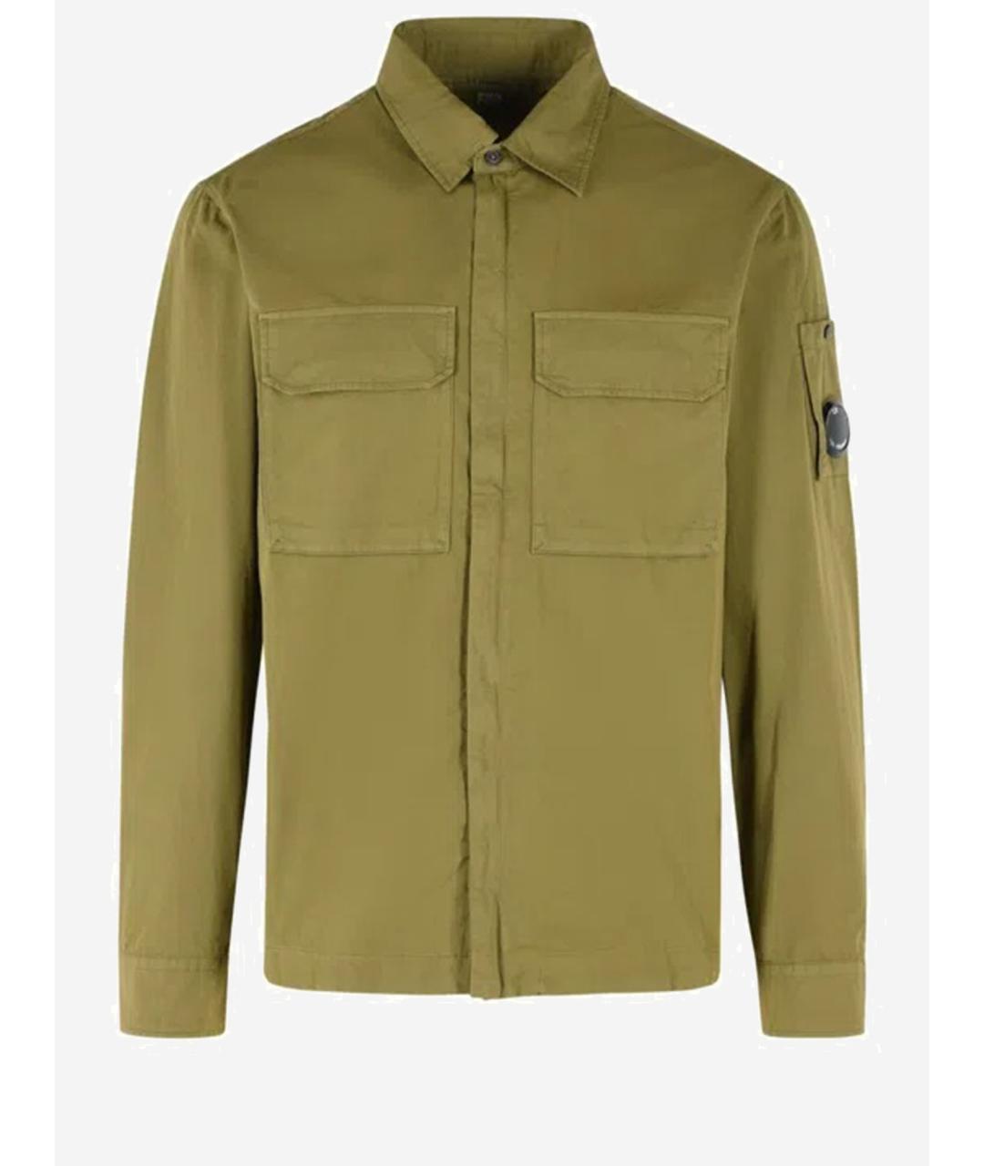 CP COMPANY Зеленая хлопковая кэжуал рубашка, фото 4
