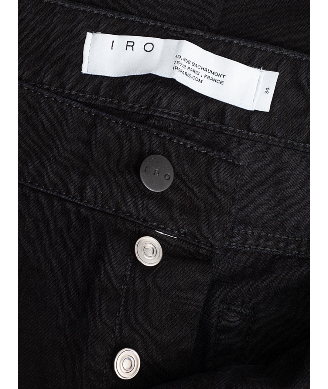 IRO Черные хлопковые джинсы скинни, фото 3