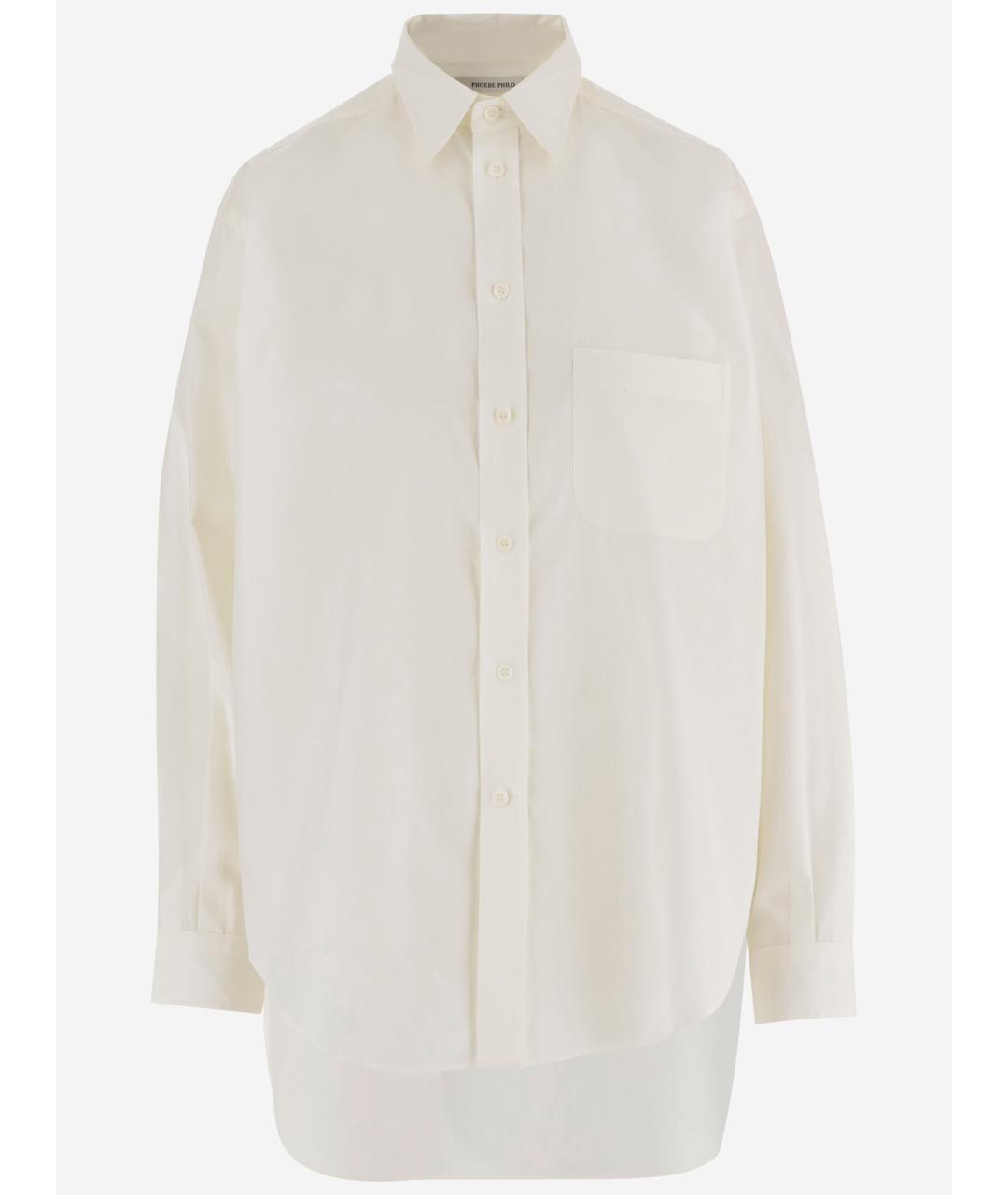 PHOEBE PHILO Белая хлопковая рубашка, фото 4