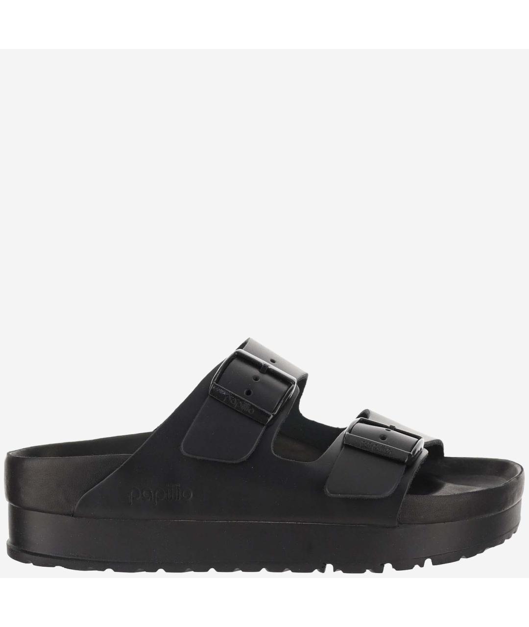 BIRKENSTOCK Черные кожаные сандалии, фото 5