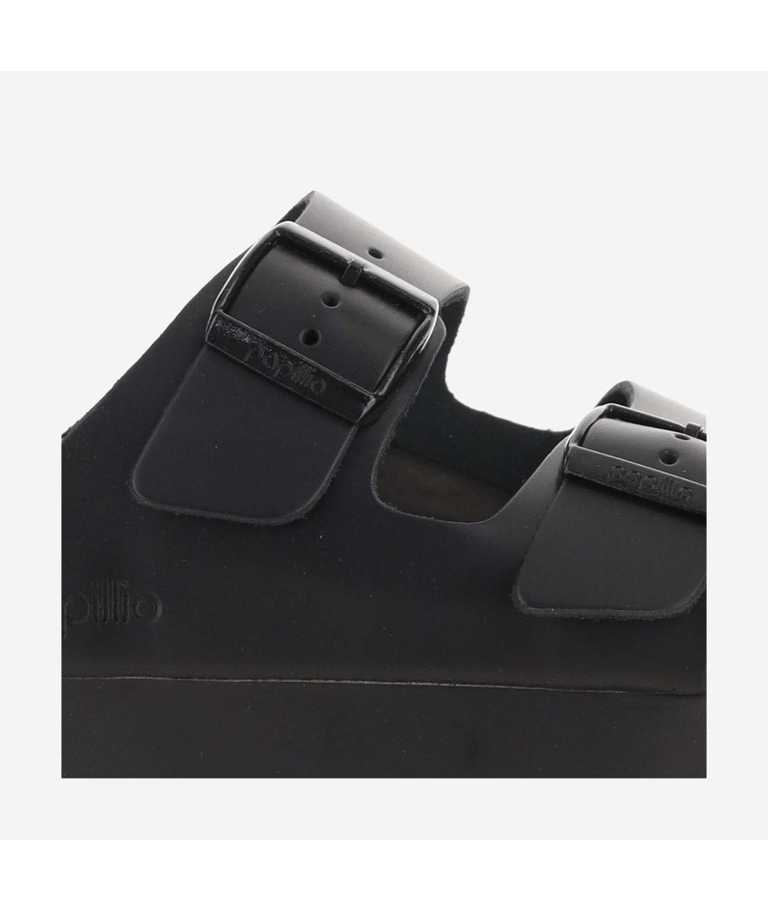 BIRKENSTOCK Черные кожаные сандалии, фото 4