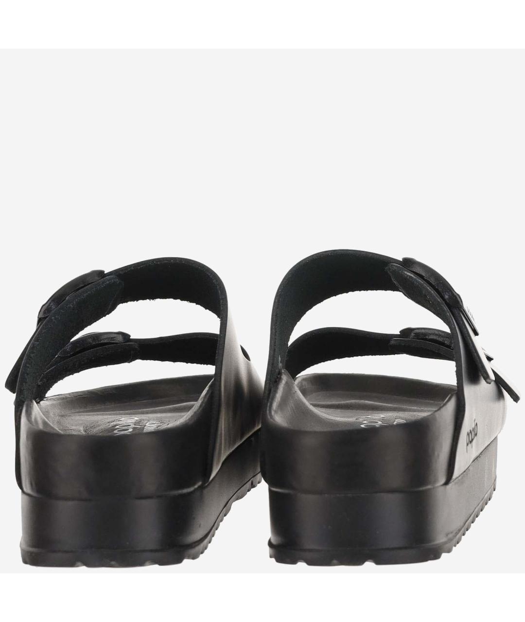 BIRKENSTOCK Черные кожаные сандалии, фото 3