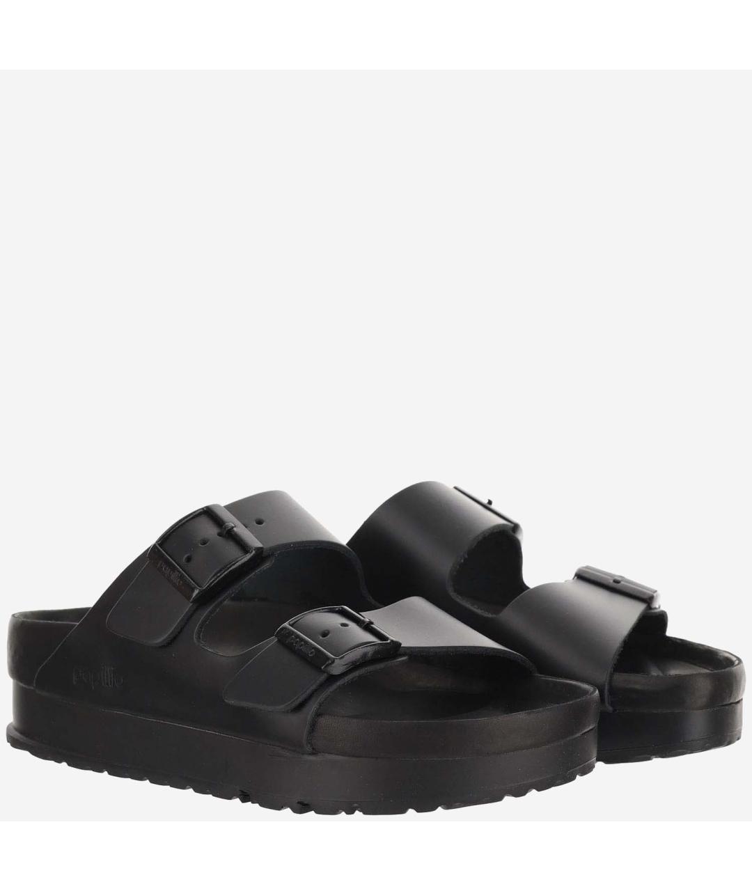 BIRKENSTOCK Черные кожаные сандалии, фото 2