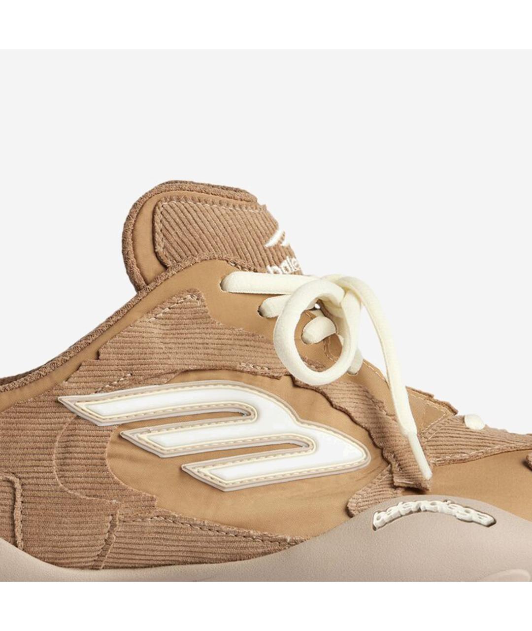 BALENCIAGA Бежевые текстильные кроссовки, фото 5