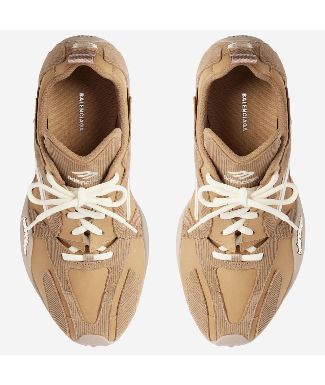 BALENCIAGA Бежевые текстильные кроссовки, фото 2