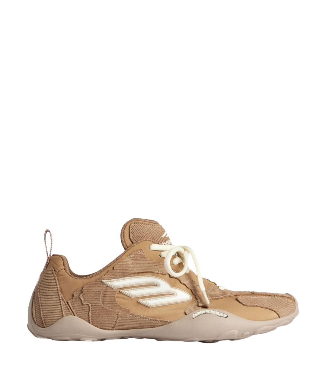 BALENCIAGA Бежевые текстильные кроссовки, фото 1