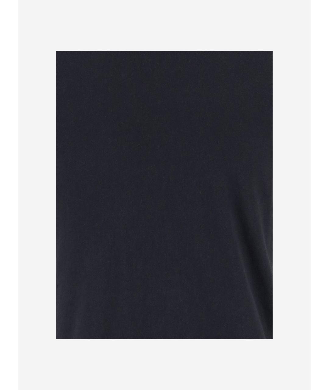 VINCE Синяя хлопковая футболка, фото 3