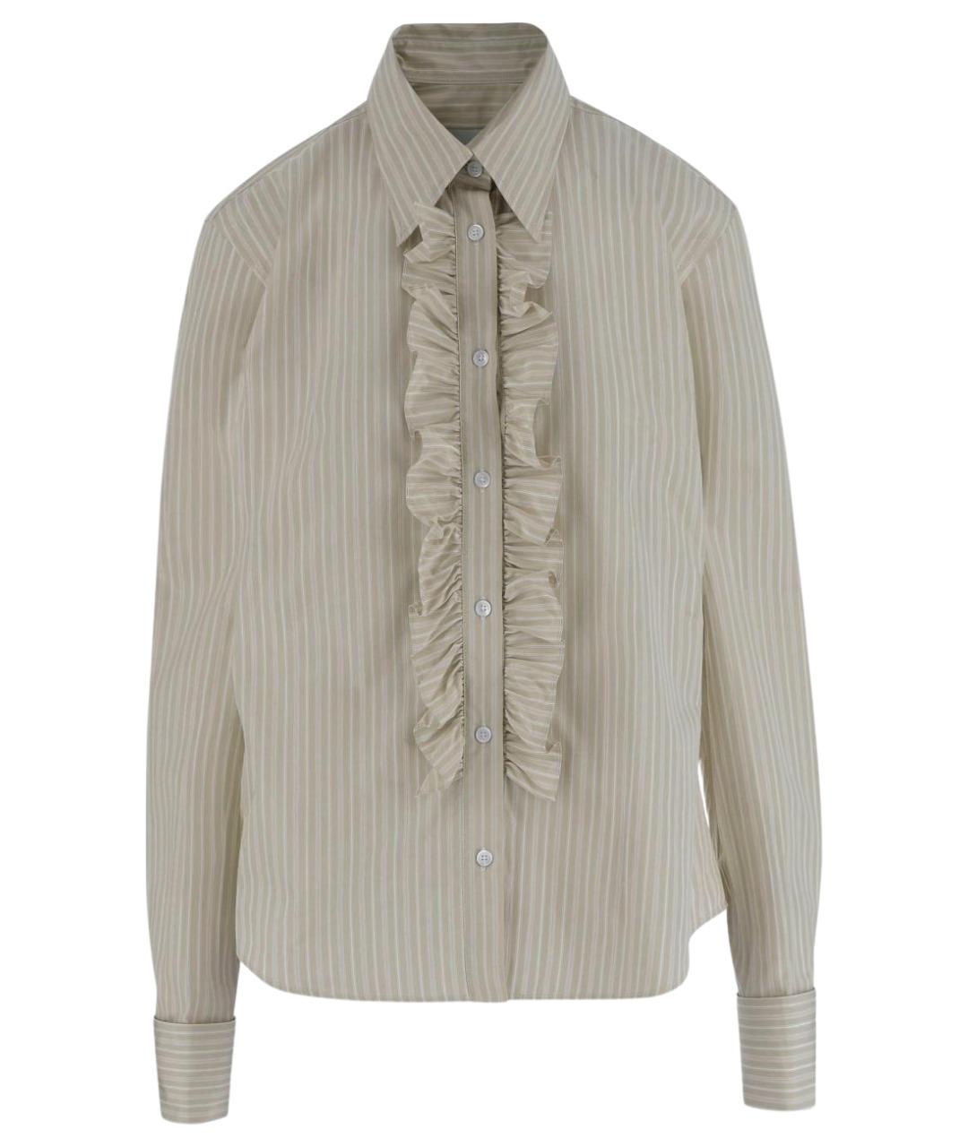 Ami Paris Бежевая хлопковая рубашка, фото 1