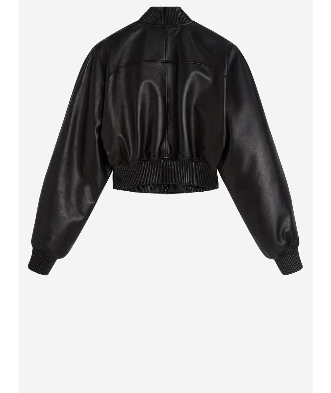 PHOEBE PHILO Черная кожаная куртка, фото 2