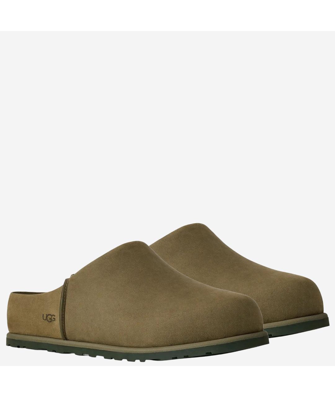 UGG AUSTRALIA Хаки замшевые низкие ботинки, фото 3