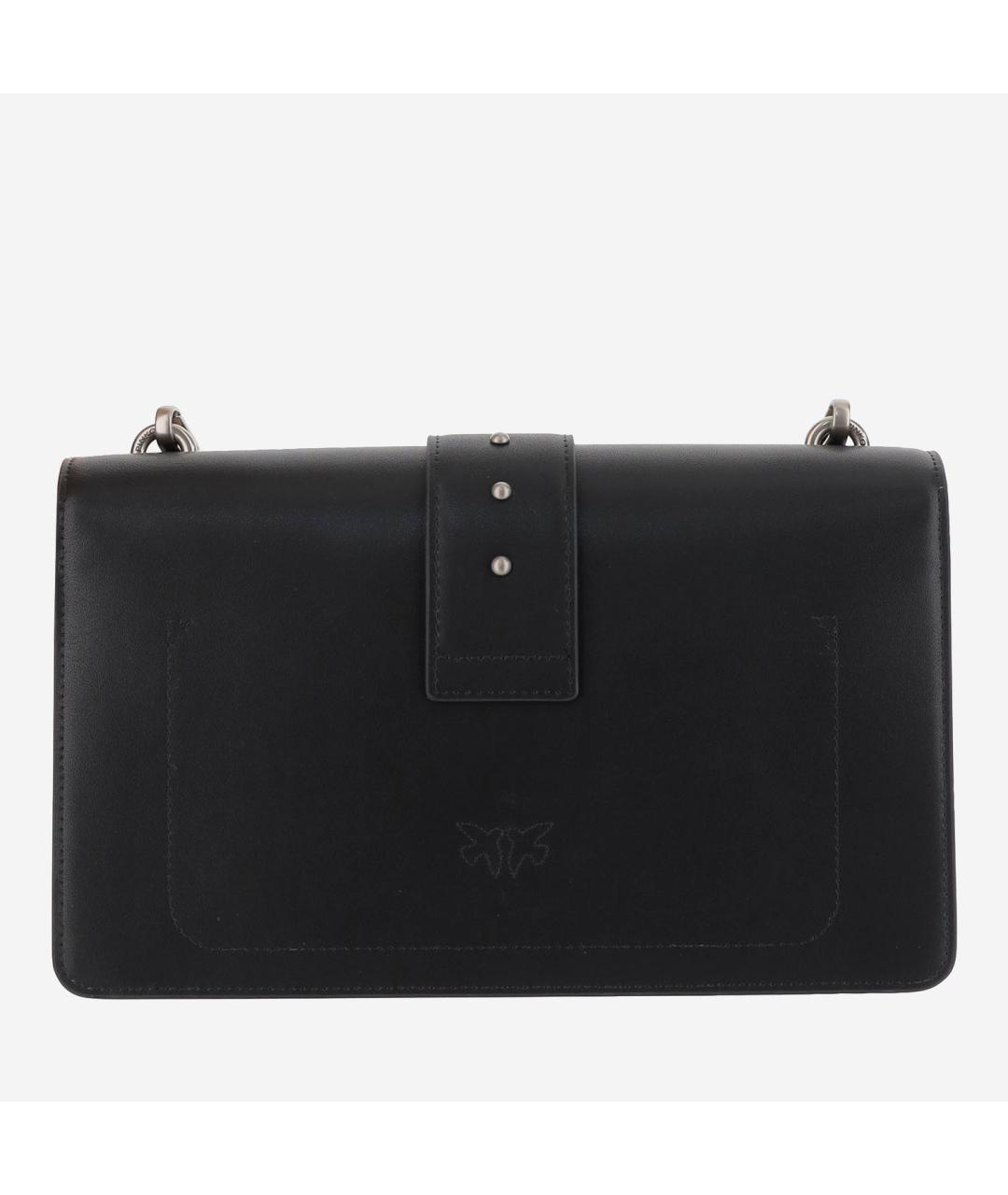PINKO Черная кожаная сумка через плечо, фото 3