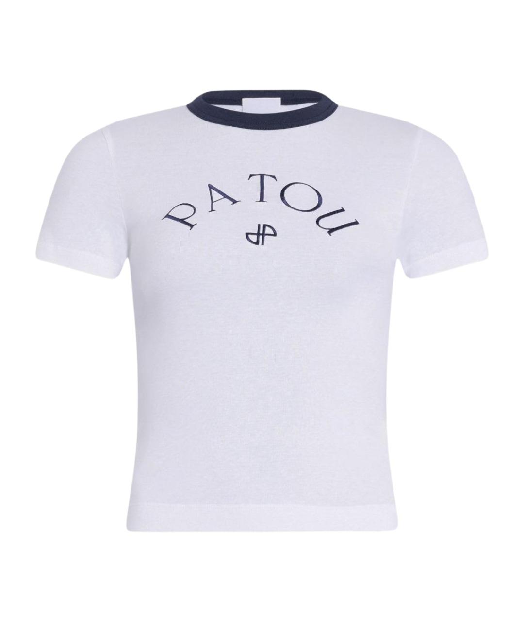 PATOU Белая хлопковая футболка, фото 1