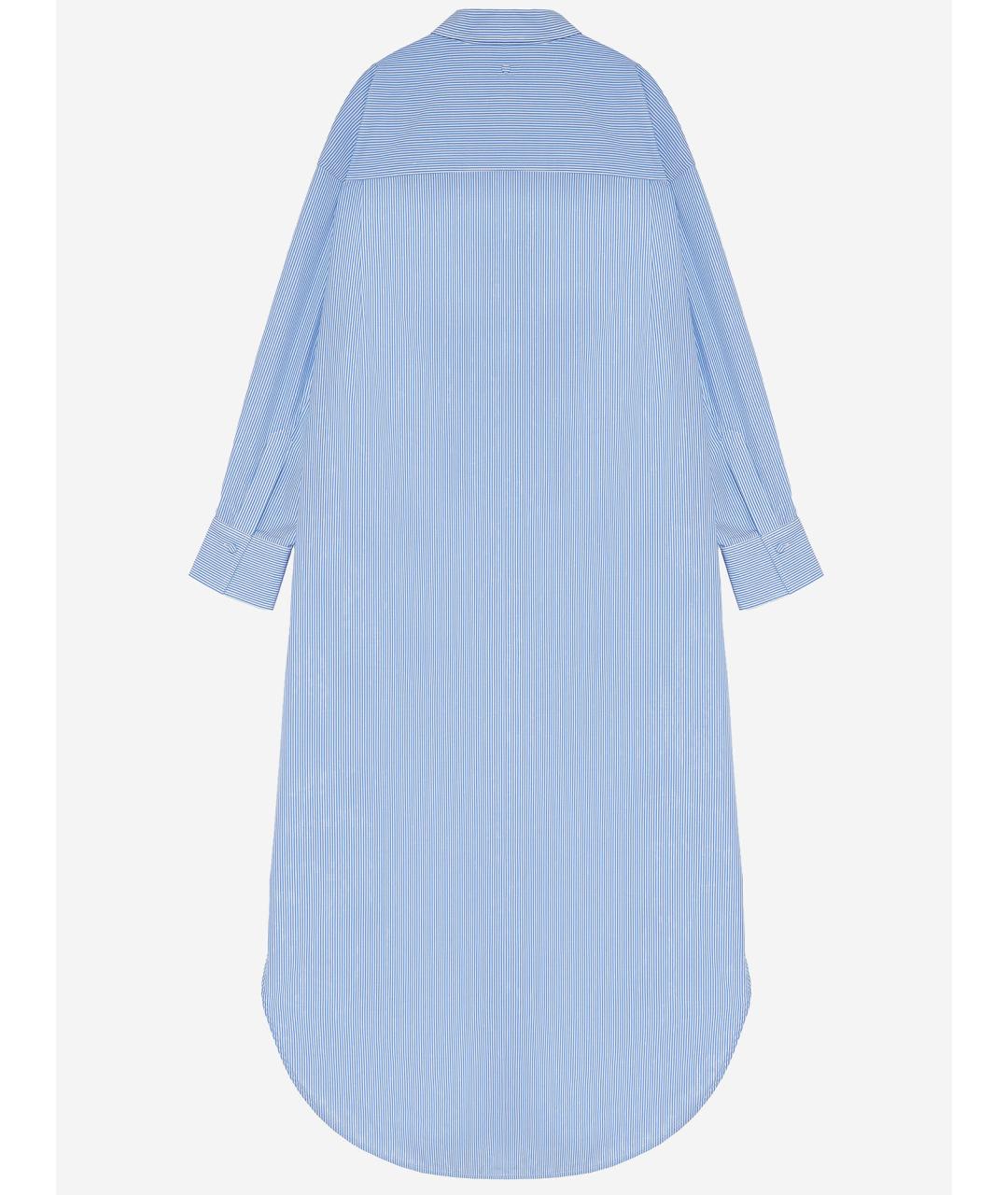 ARMARIUM Голубое хлопковое повседневное платье, фото 2