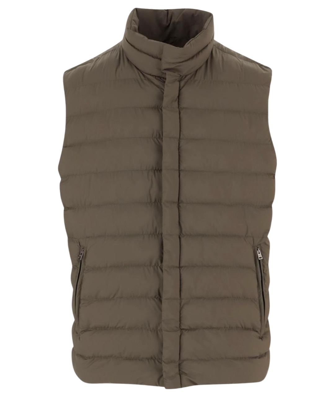 HERNO Зеленый полиамидовый жилет, фото 1