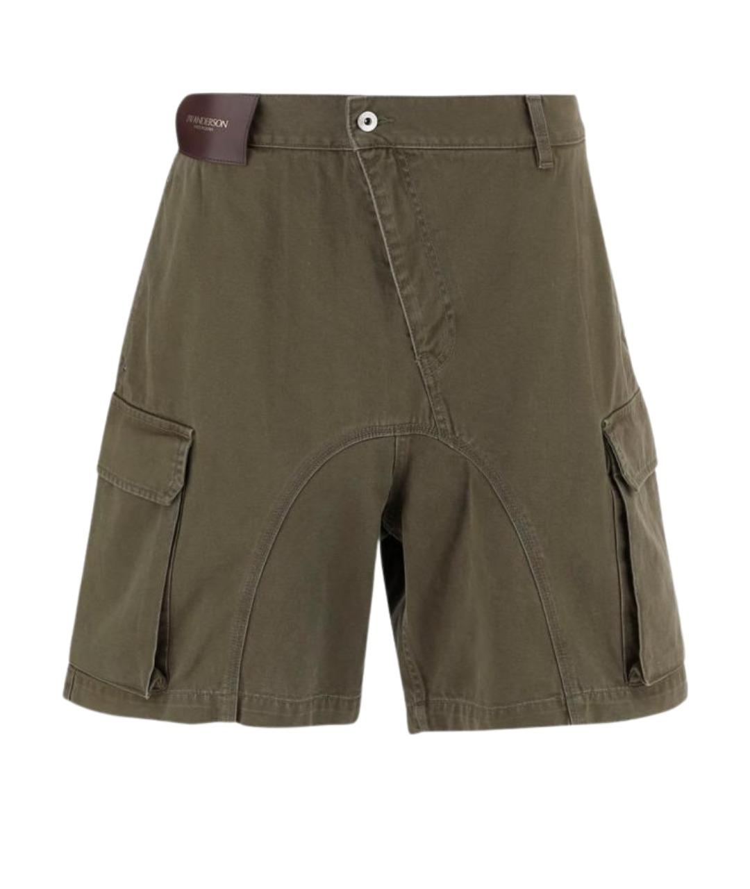 J.W.ANDERSON Хаки хлопковые шорты, фото 1