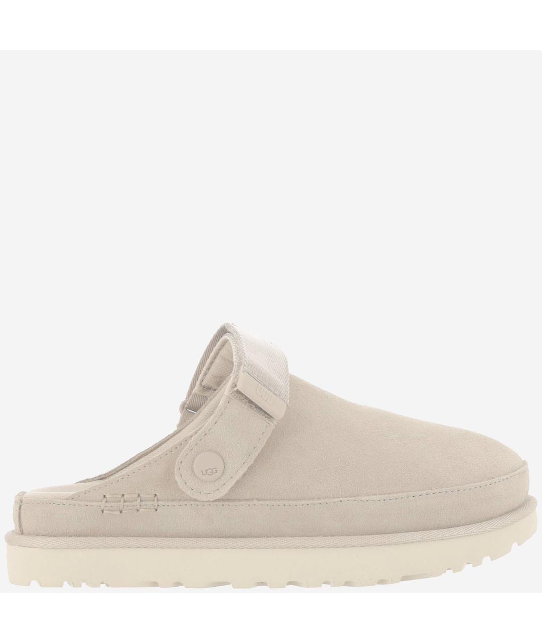 UGG AUSTRALIA Бежевые кожаные мюли, фото 6