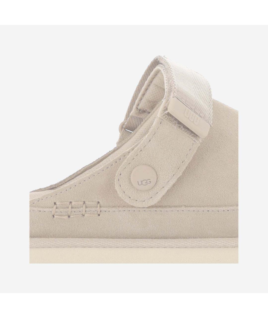 UGG AUSTRALIA Бежевые кожаные мюли, фото 5