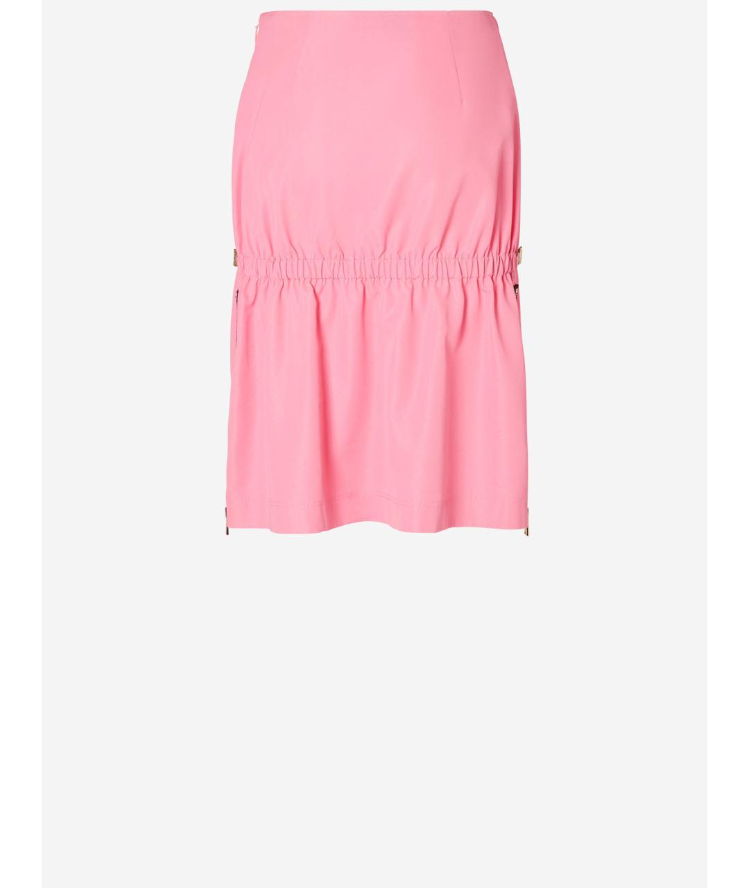 FENDI Розовая вискозная юбка миди, фото 2