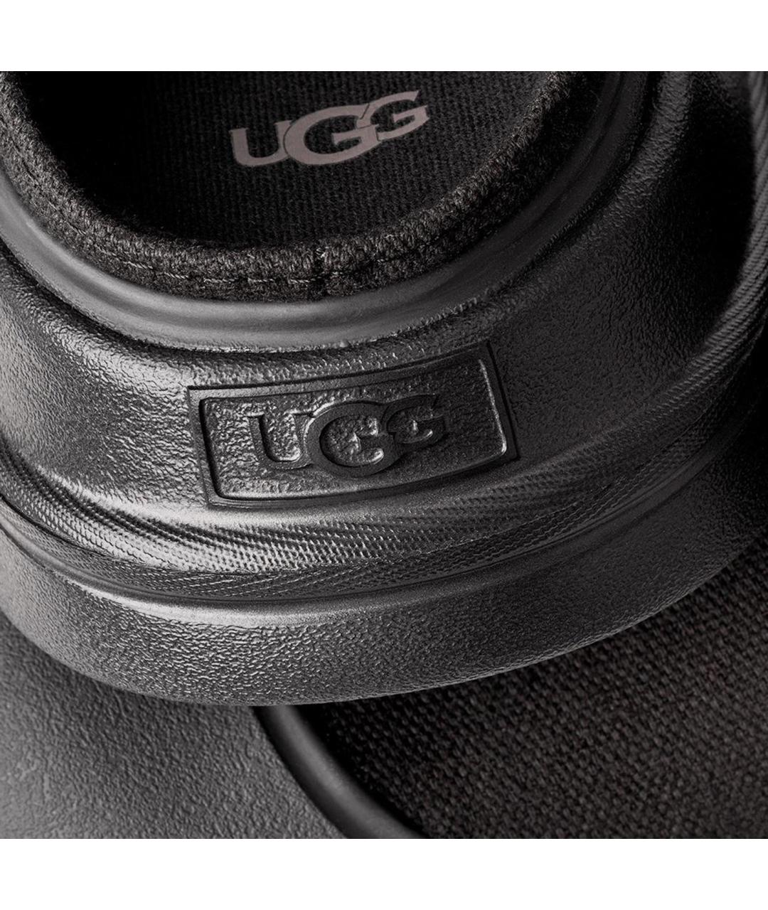 UGG AUSTRALIA Черные текстильные сабо, фото 5