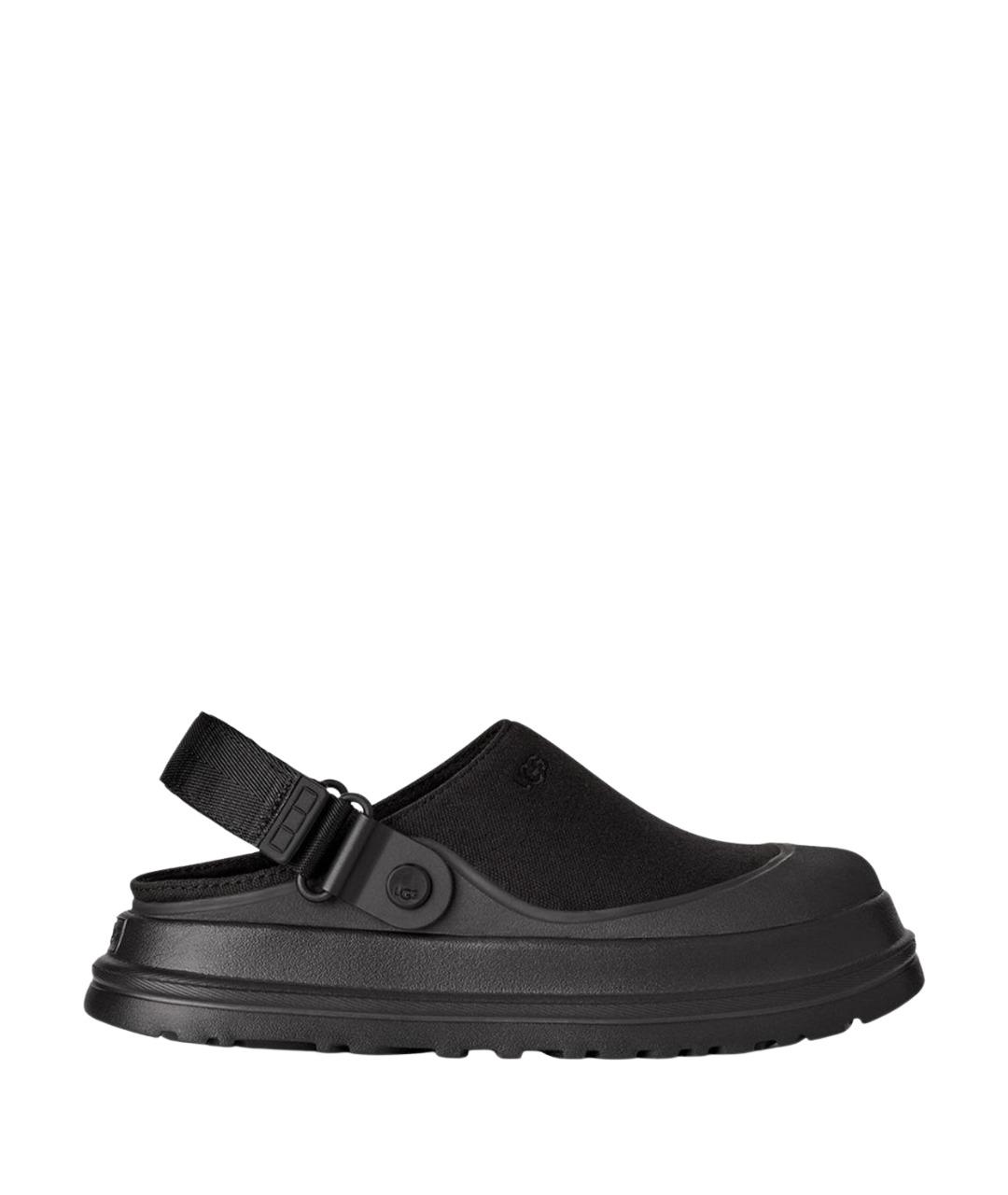 UGG AUSTRALIA Черные текстильные сабо, фото 1