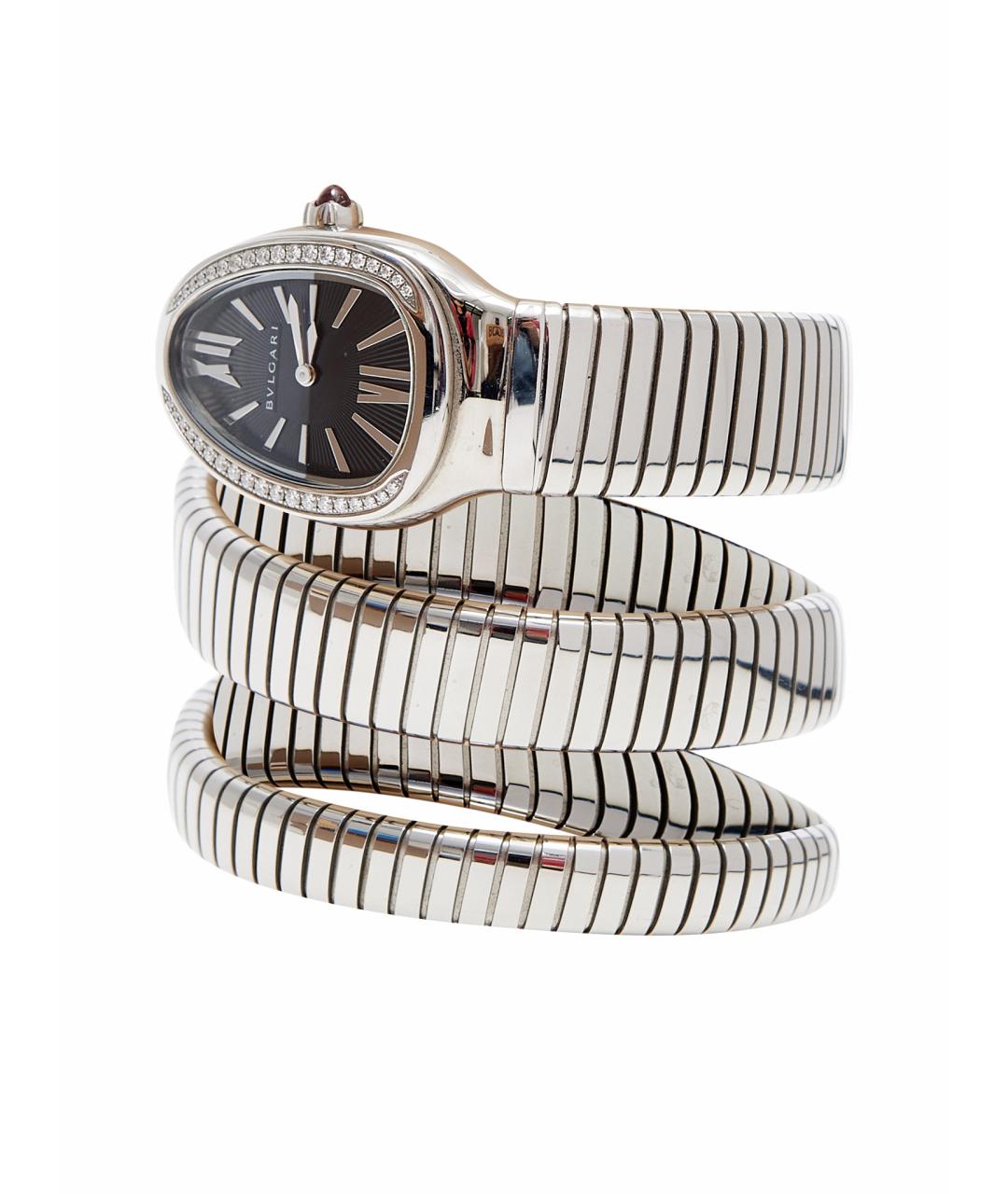 BVLGARI Серебряные металлические часы, фото 1