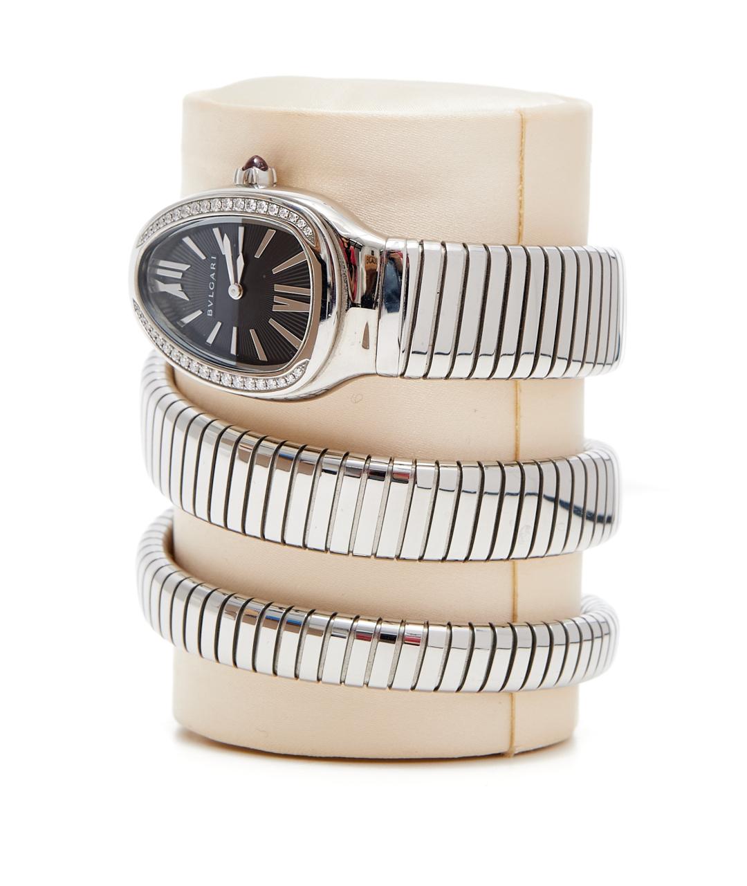 BVLGARI Серебряные металлические часы, фото 7