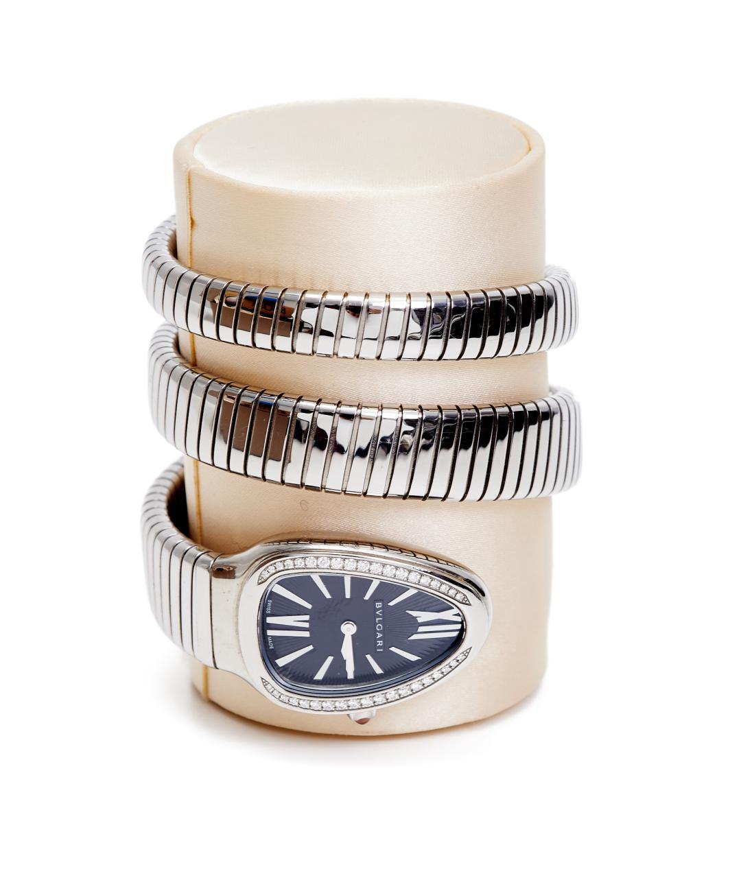 BVLGARI Серебряные металлические часы, фото 2