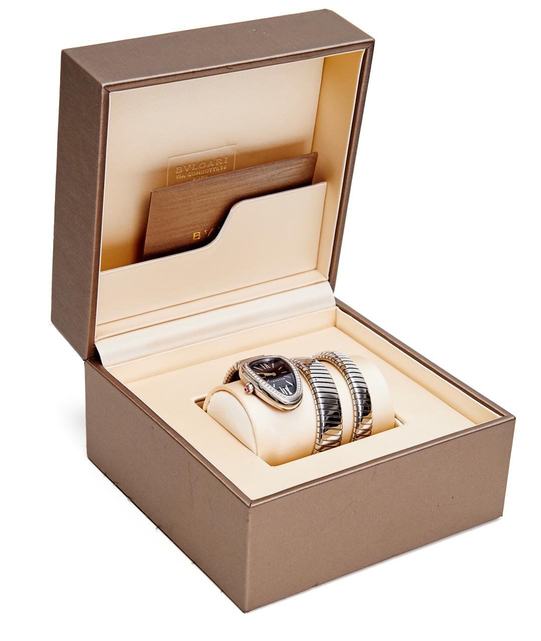 BVLGARI Серебряные металлические часы, фото 5