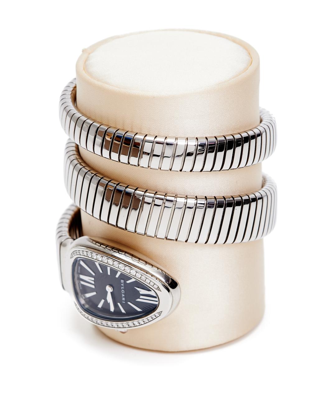 BVLGARI Серебряные металлические часы, фото 3