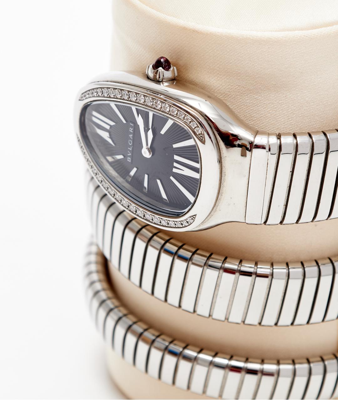 BVLGARI Серебряные металлические часы, фото 4