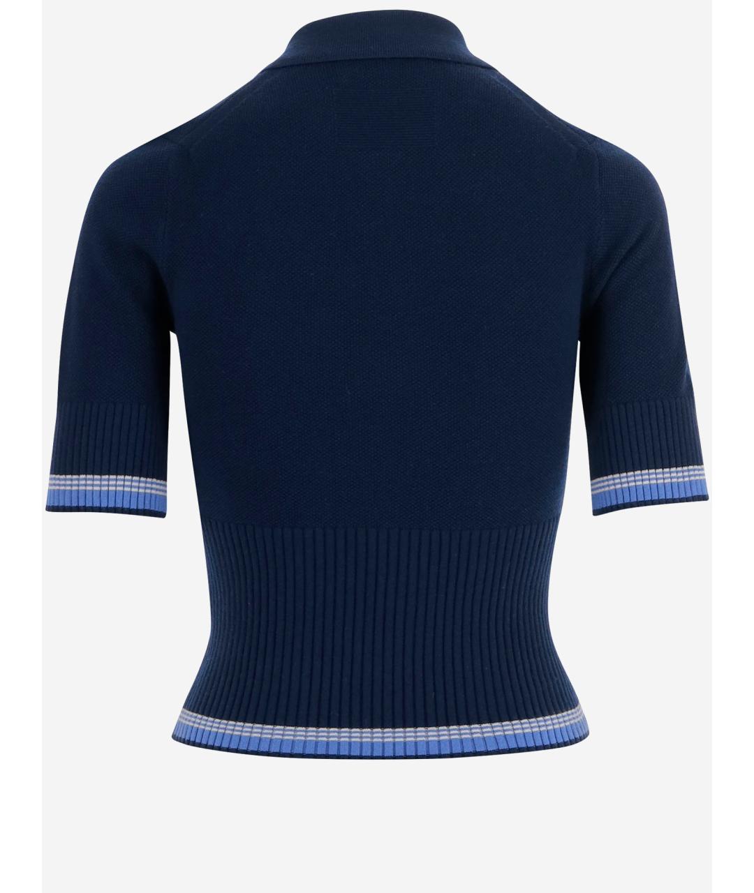 GUEST IN RESIDENCE Синяя хлопковая футболка, фото 2