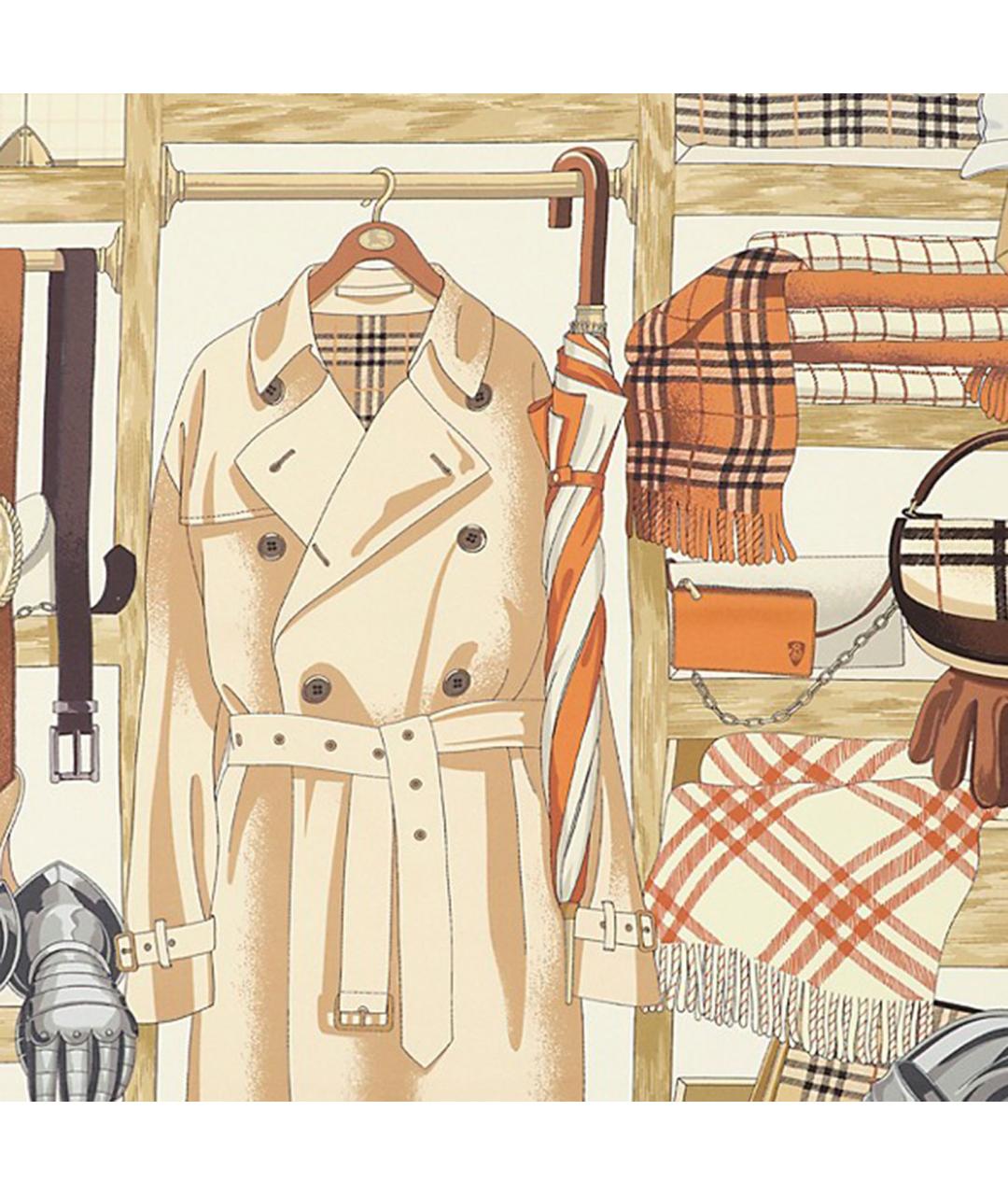 BURBERRY Мульти шелковый платок, фото 2