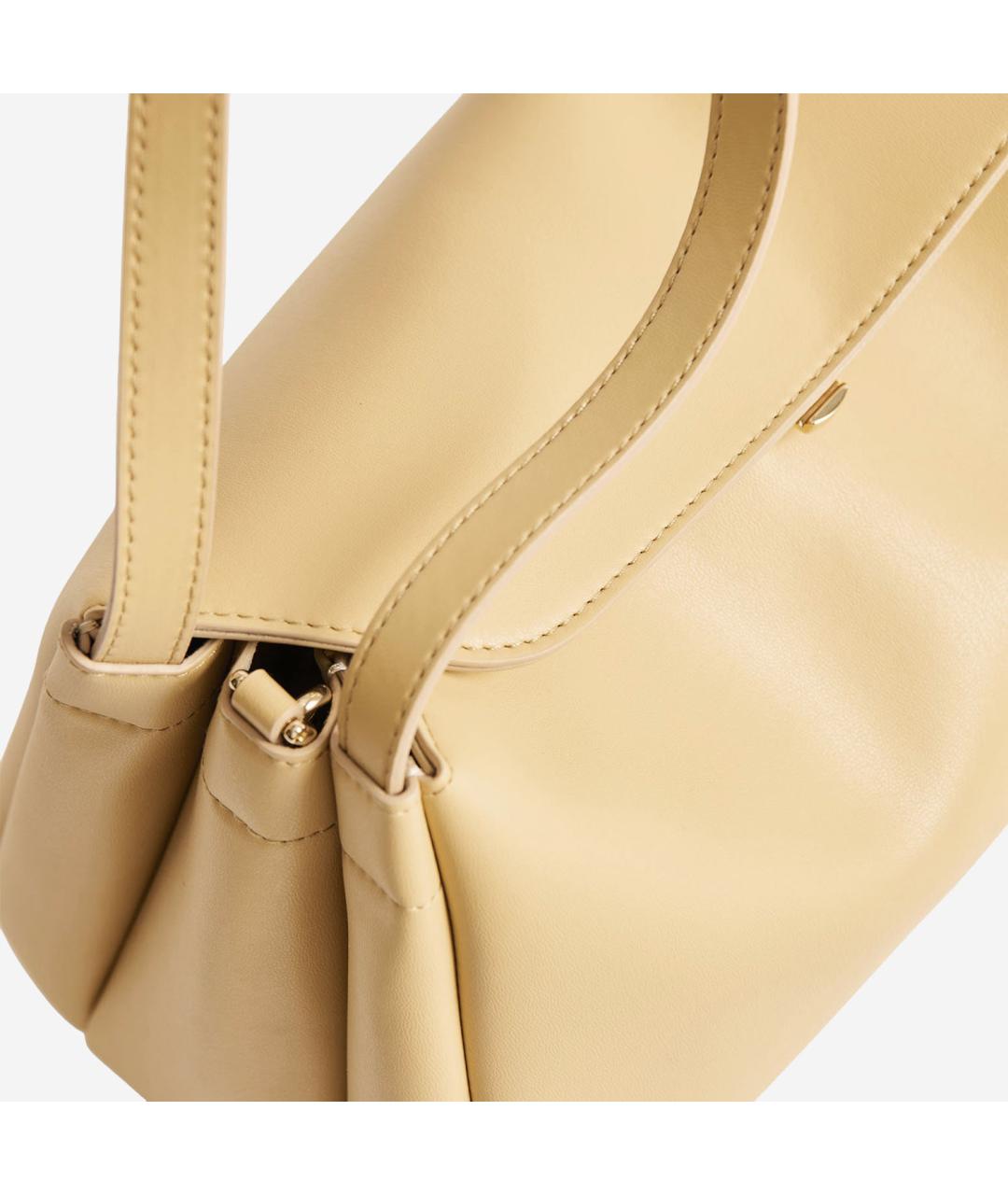THEMOIRE Бежевая сумка тоут из искусственной кожи, фото 4