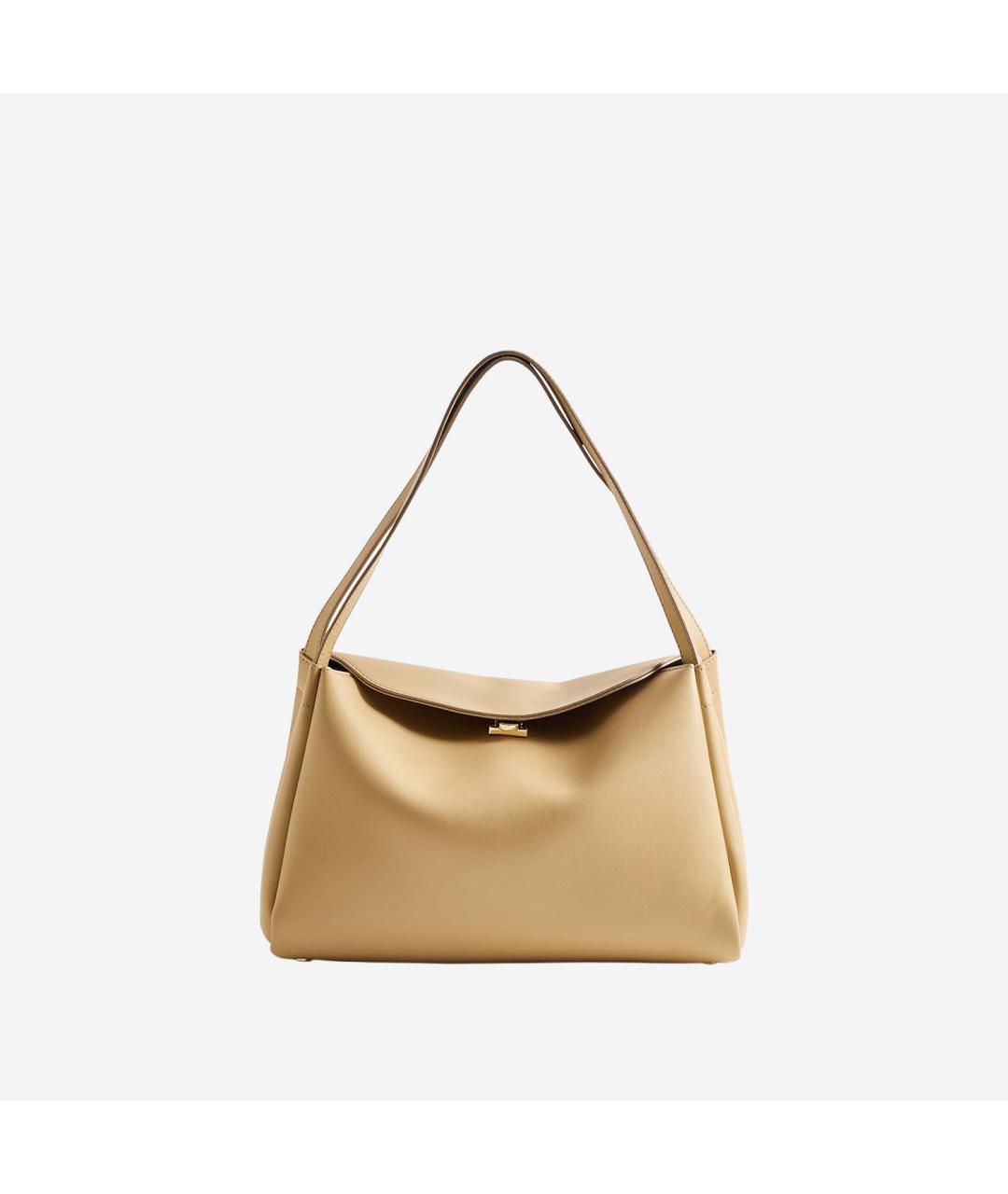 THEMOIRE Бежевая сумка тоут из искусственной кожи, фото 5