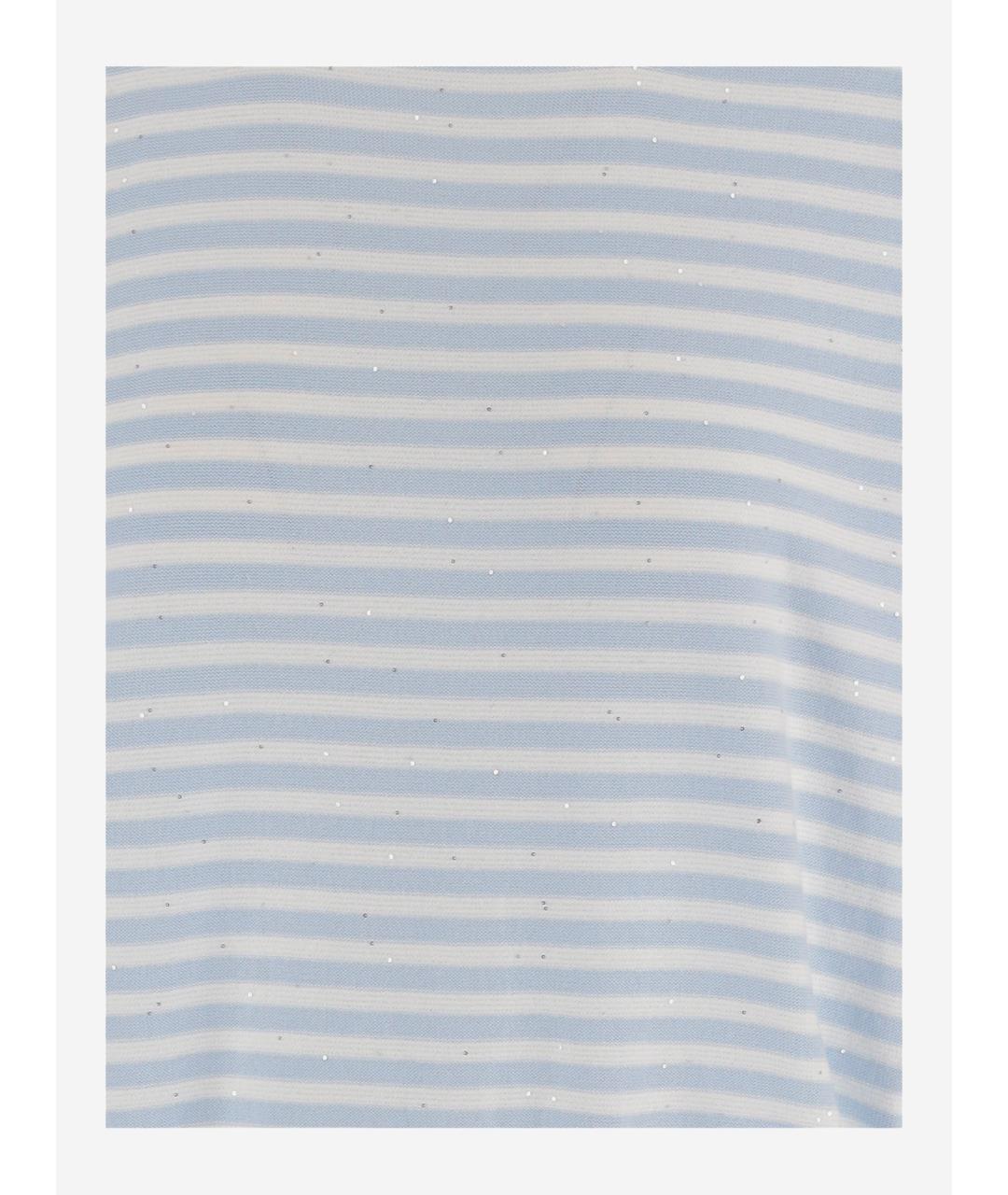 Bruno Manetti Голубой хлопковый джемпер / свитер, фото 3