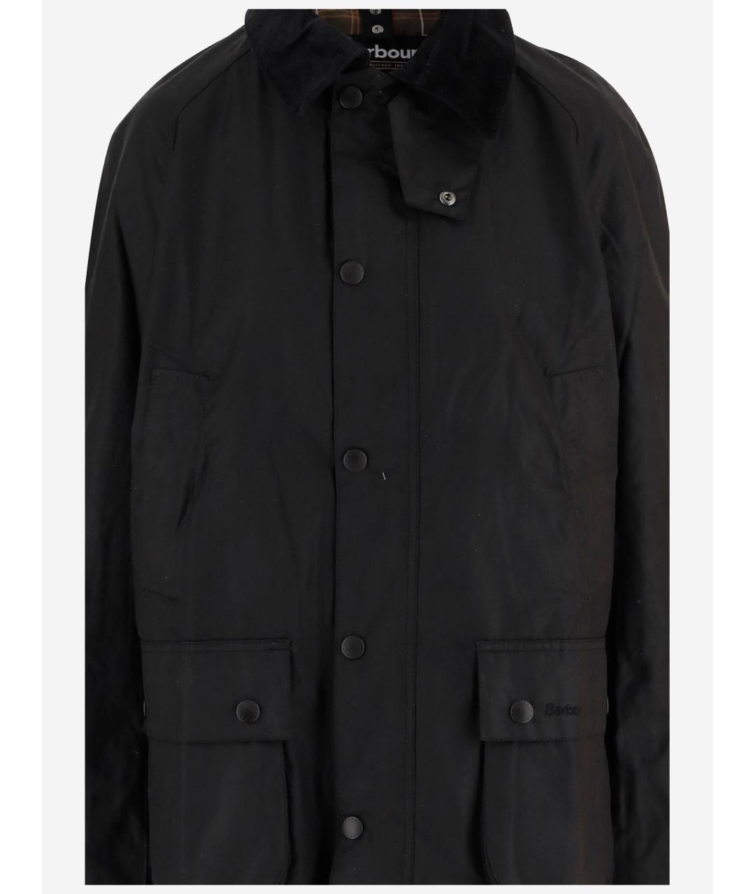 BARBOUR Черная хлопковая куртка, фото 2