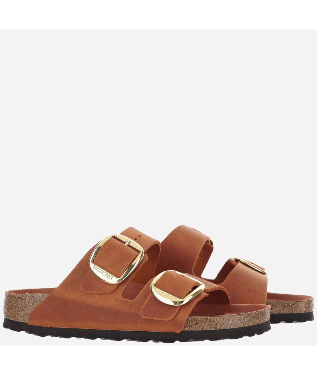 BIRKENSTOCK Оранжевое замшевые сандалии, фото 3