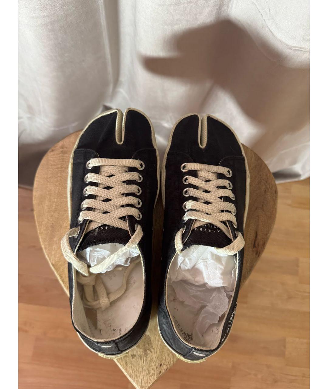 MAISON MARGIELA Черные кеды, фото 2