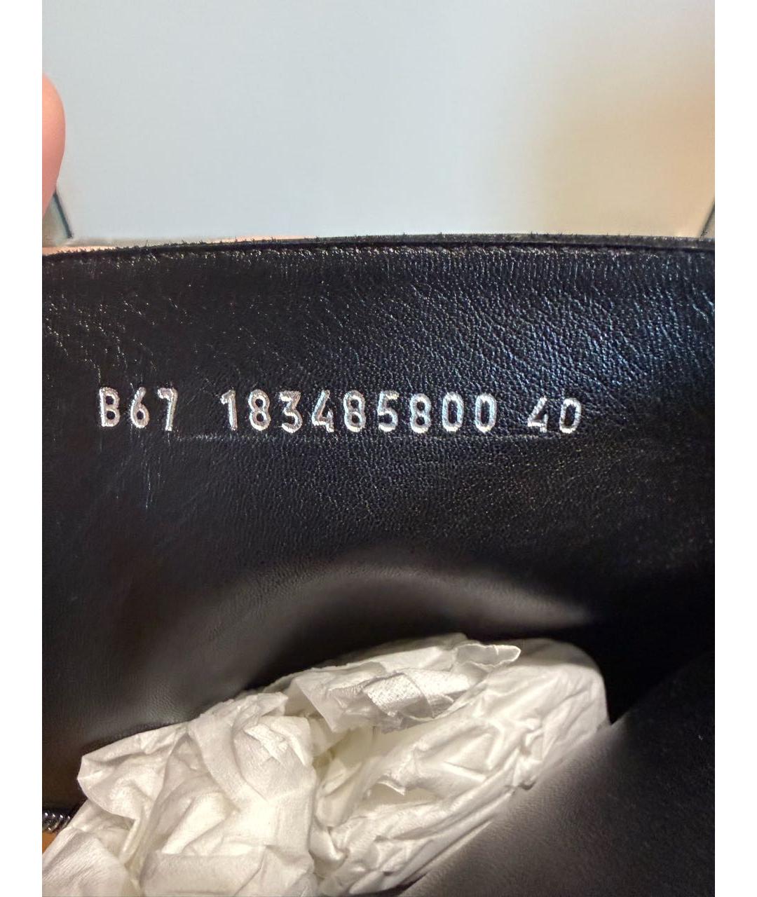 ALEXANDER MCQUEEN Черные кожаные сапоги, фото 7