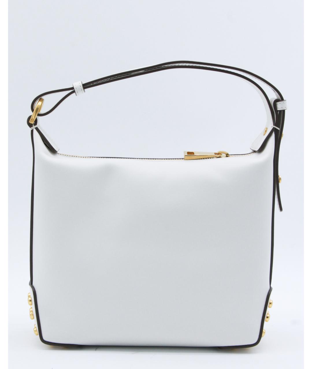 TOD'S Белая кожаная сумка с короткими ручками, фото 3