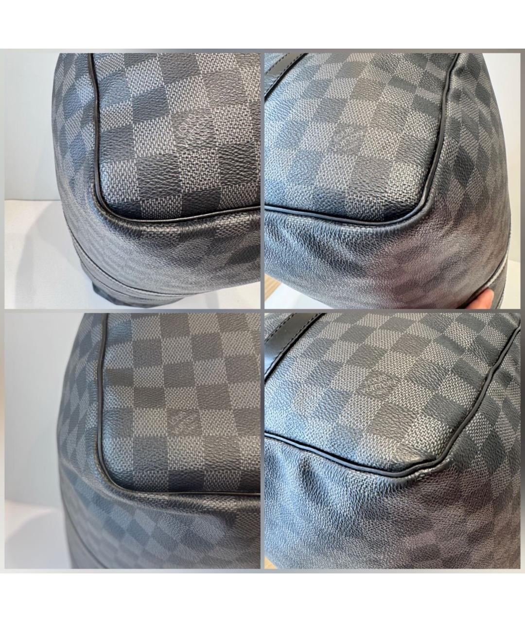 LOUIS VUITTON Черная дорожная/спортивная сумка, фото 8